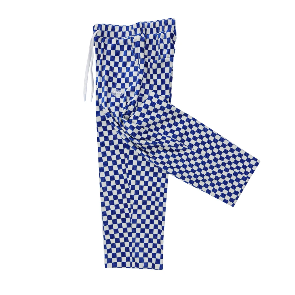 Title 27, Mens Chessboard Plaid Pants Cropped Trendy Ela...