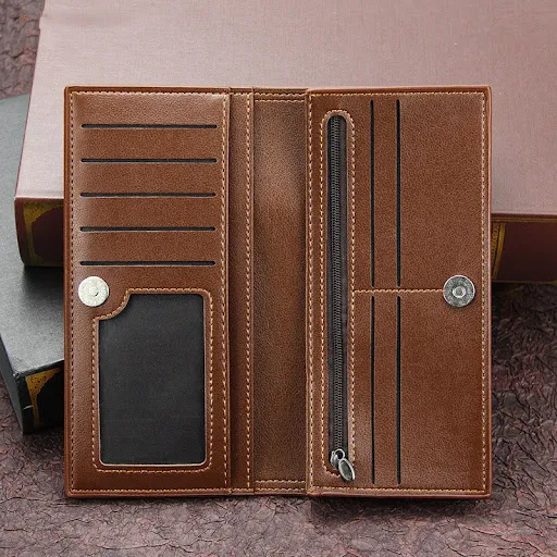Title 5, Mens Fashion Embossed Magnetic Buckle Wallet w...