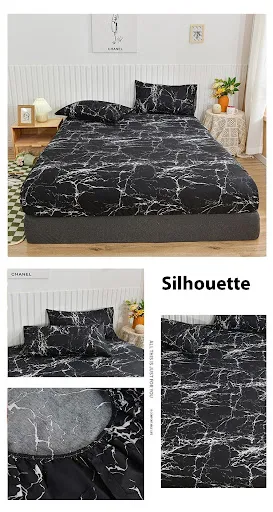 Title 7, Brushed Printing Fitted Sheet and Pillowcase Be...