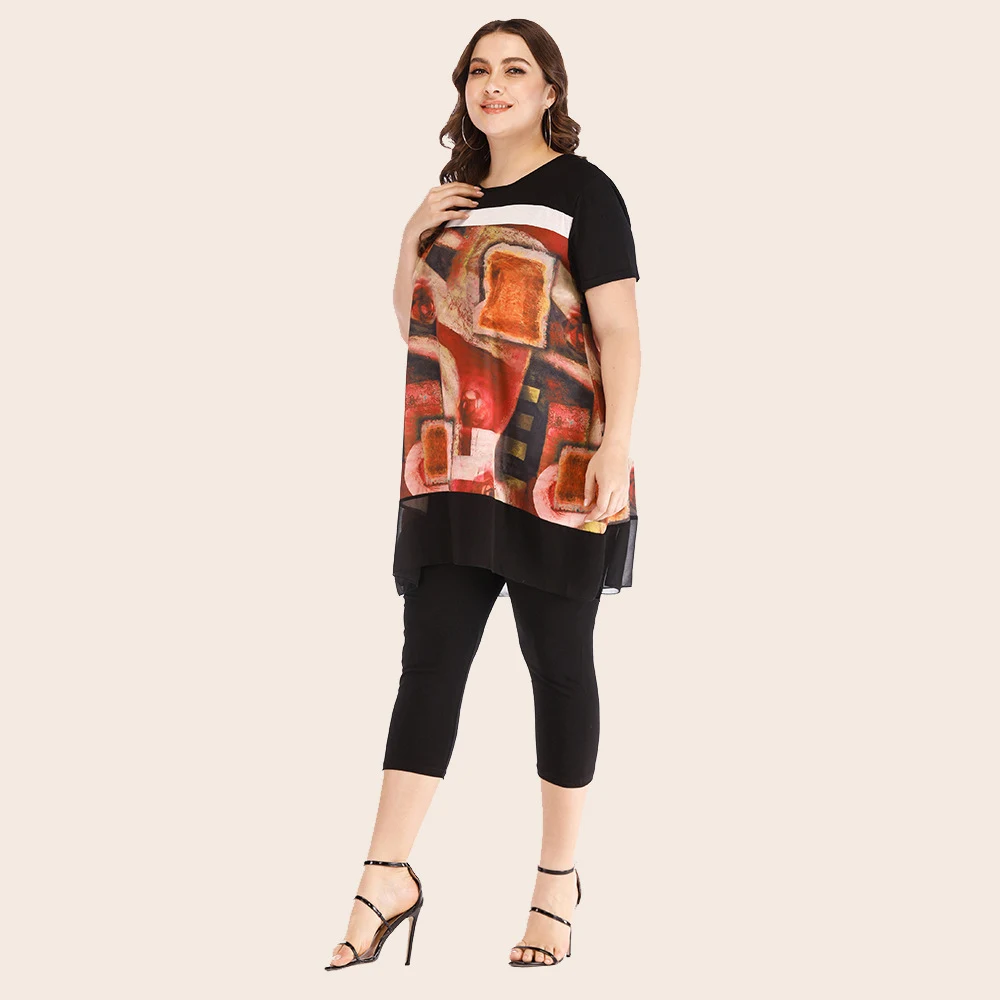 Title 4, Blusa e calça de terno casual de duas peças com...