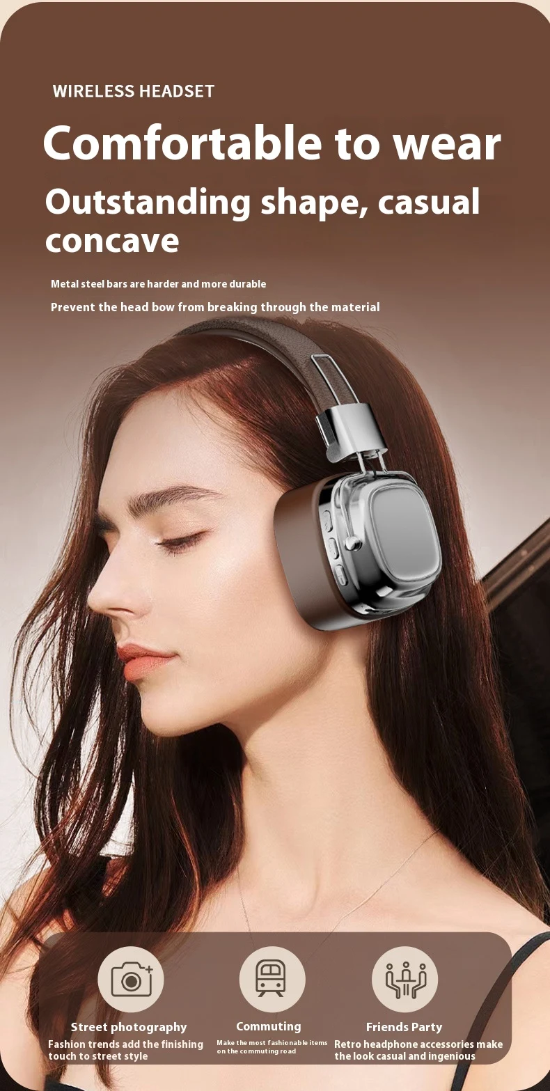 Title 9, Retro Wireless Bluetooth 5.3 Headset with Dynam...