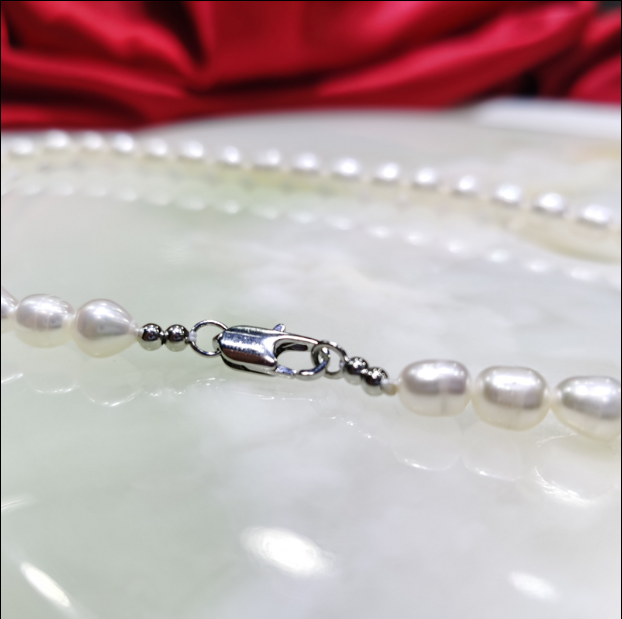 Drie-delige Sieradenset Parel 7-8mm Ketting Armband Ring Perfect Cadeau voor Dames Elegant en Stijlvol — foto 5