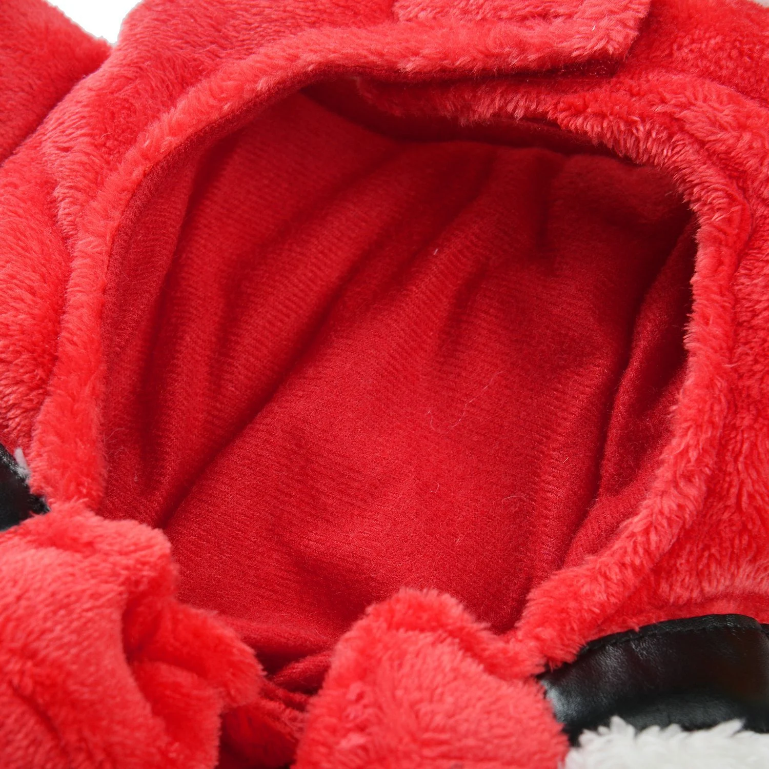 Abrigo navideño doble de franela gruesa para perros y gatos en invierno, cálido y confortable, ideal para las fiestas y el frío. — foto 7