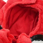 Abrigo navideño doble de franela gruesa para perros y gatos en invierno, cálido y confortable, ideal para las fiestas y el frío. — foto 7