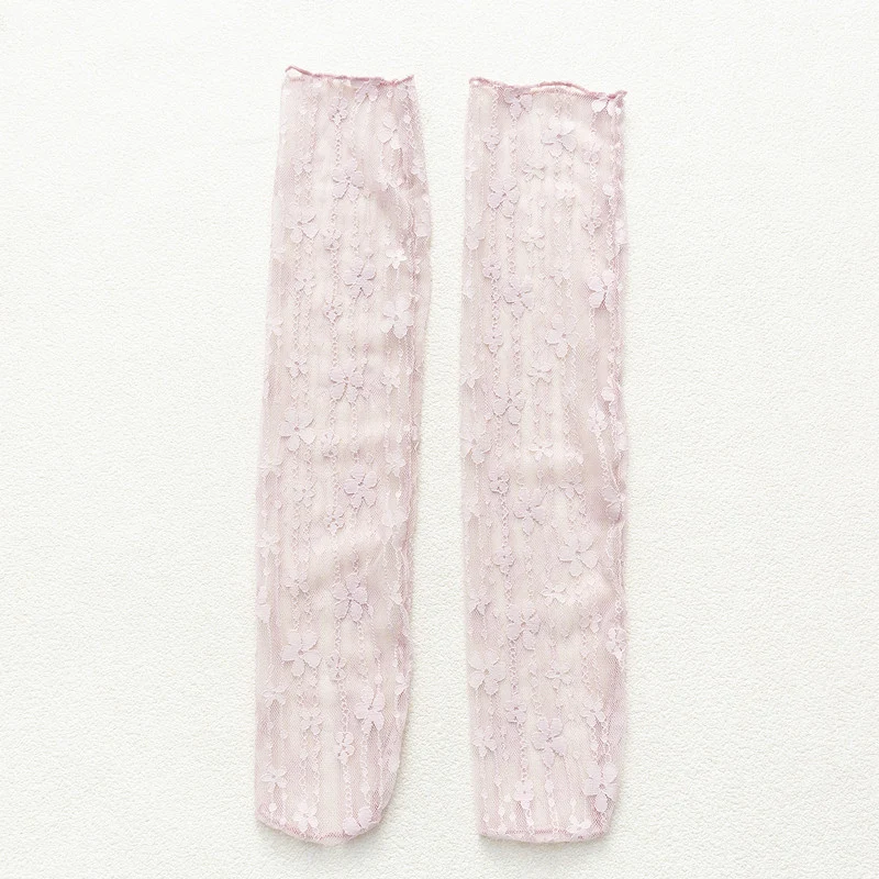 Title 5, Japanese Lace Small Flower Stockings Thin Hollo...