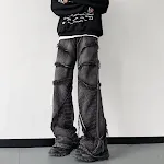 Men's Fashionable Retro Casual Washed Jeans. Experience comfort and style with these vintage-inspired jeans, perfect for — photo 5