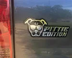 Laser Cut Acrylic Dog Car Badge Personalize your car with this durable and attractive accessory, perfect for dog lovers — photo 1
