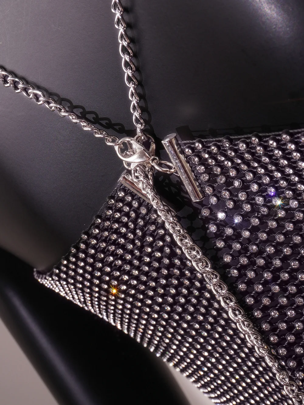 Title 3, Popular Rhinestone Grid Super Shiny Top Vest – ...