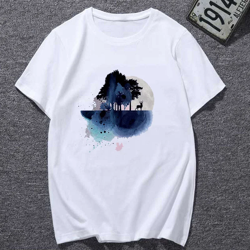 Title 7, Casual Simple Round Neck T-Shirt Top