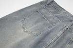 Splash Ink Loose Denim Trousers for Men and Women. Comfortable and casual style. Modern design with ink splashes. Perfec — photo 1