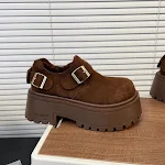 Red fashionable, temperamental all-match, height-increasing, warm, wear-resistant low-top cotton shoes for a stylish loo — photo 2
