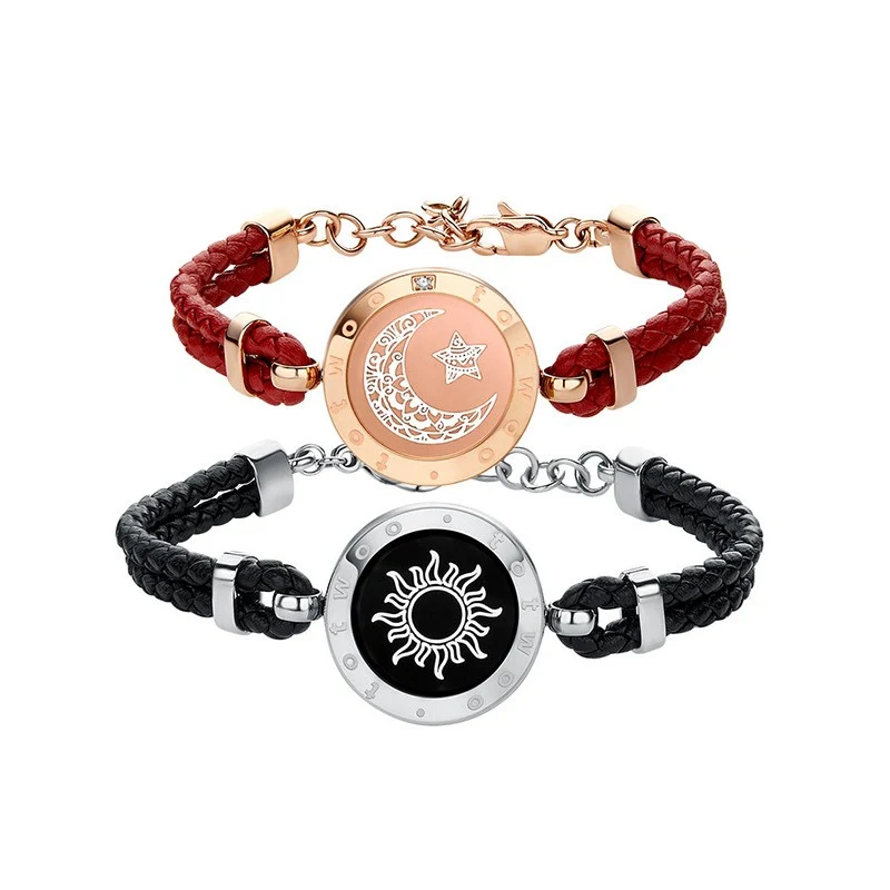 Title 8, Pulsera de pareja con sensor inteligente Sol-Lu...
