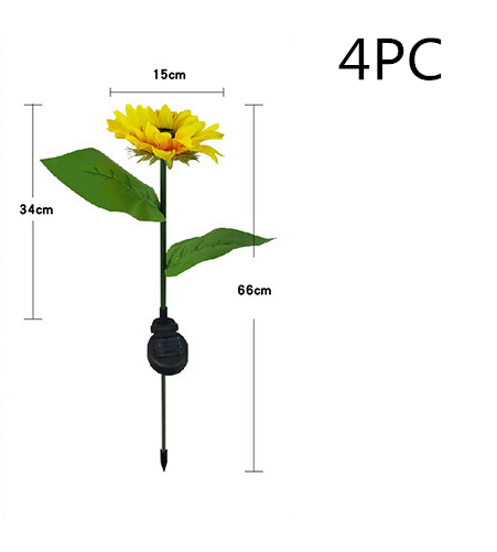 LED Solar Sunflower Lamps Decorative Lights Brighten your garden with solar power. Beautiful, energy-efficient outdoor l — photo 4