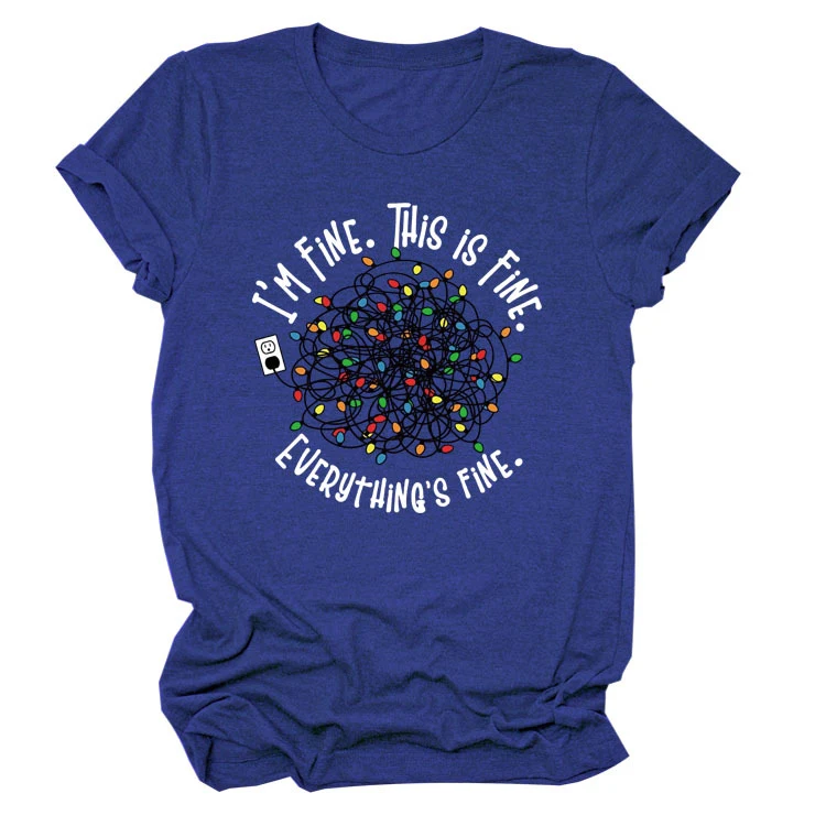 Title 9, Pattern Printing Short-sleeved T-shirt for a st...