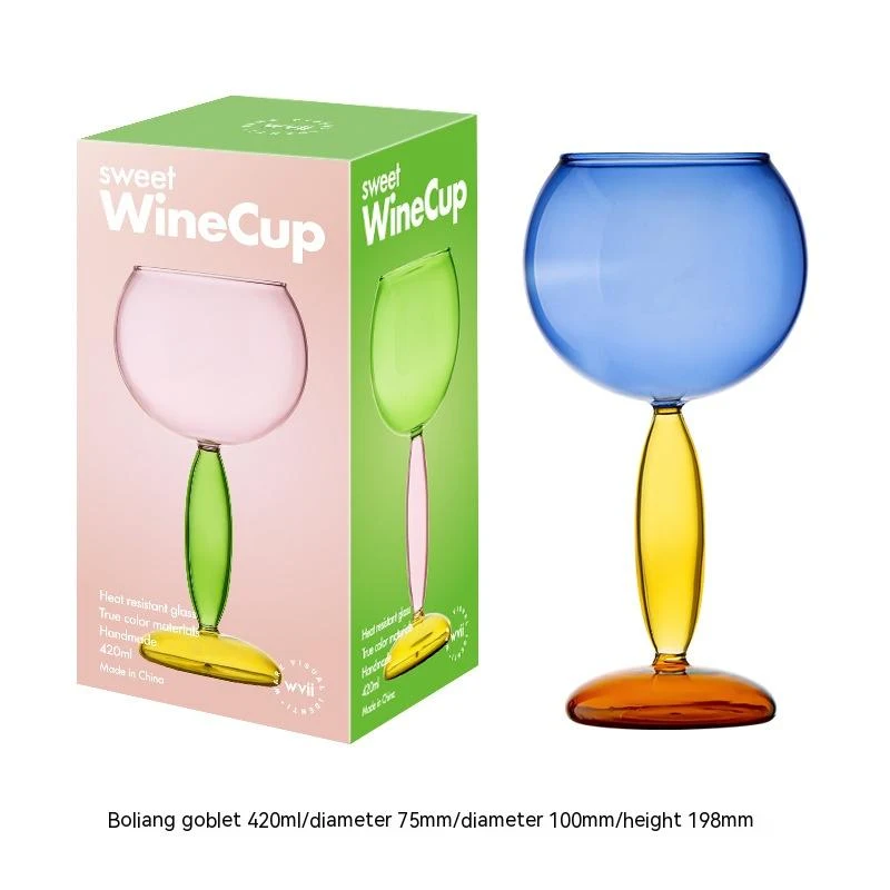 Taça de vinho tinto borosilicato artesanal, desfrute do sabor. Elegância e durabilidade em cada detalhe. Ideal para degustar seus vinhos favoritos. — foto 18