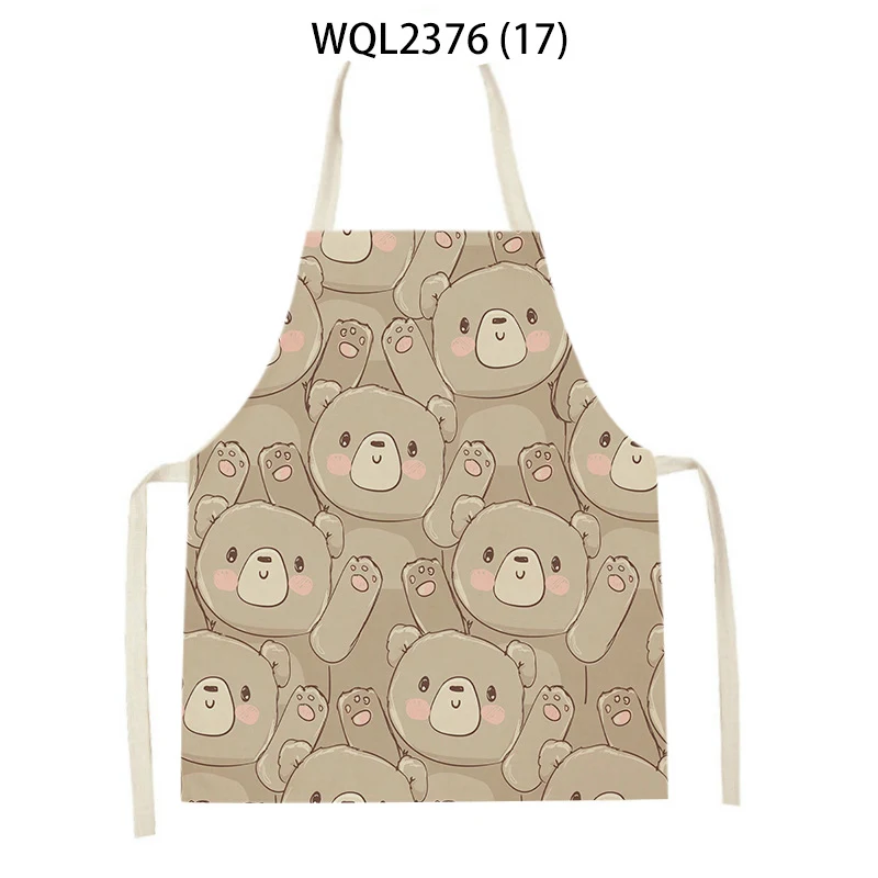Anti-Fouling Cartoon Apron Kitchen Printing Sleeveless Blouse protects clothes from spills and stains while cooking, mak — photo 5