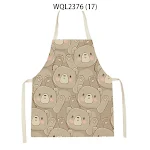 Anti-Fouling Cartoon Apron Kitchen Printing Sleeveless Blouse protects clothes from spills and stains while cooking, mak — photo 5