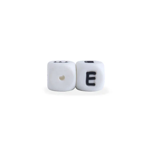 Title 6, 12mm Silicone Baby Beads 26 English Letters DIY...