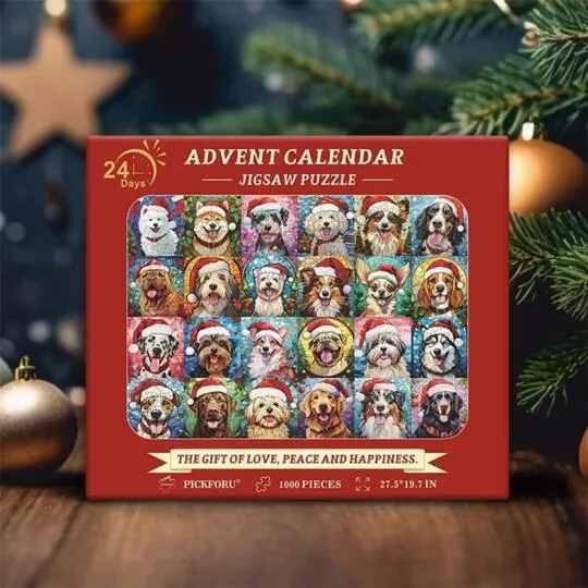 Title 1, Merry Christmas Advent Calendar Puzzle — A Fest...