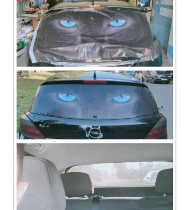 Title 1, Creative Car Rear Window Glass Sticker. Customi...