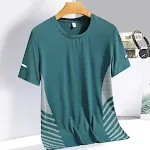 Camiseta masculina de seda de gelo de secagem rápida de verão — foto 3