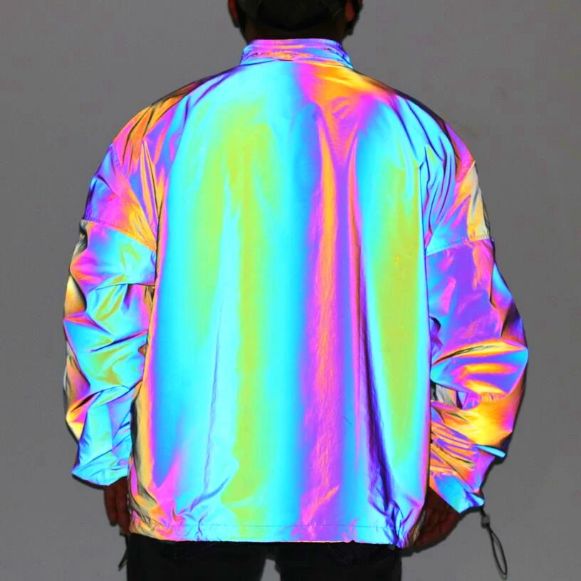 Title 2, Jaqueta refletiva colorida masculina Moda Perso...