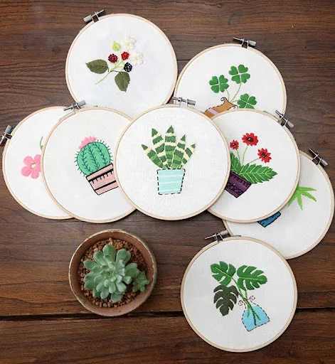 Title 2, Jinhao Handmade Embroidery DIY Material Package...