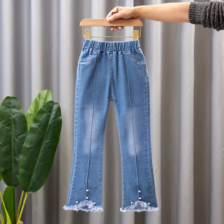 Title 8, Pantaloni ampi in denim per bambini con altopar...