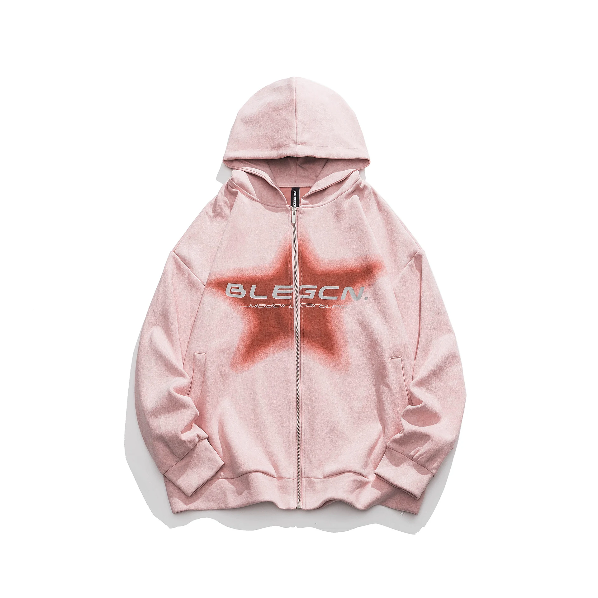 Title 10, American-style Graffiti Printing Cardigan Suede...