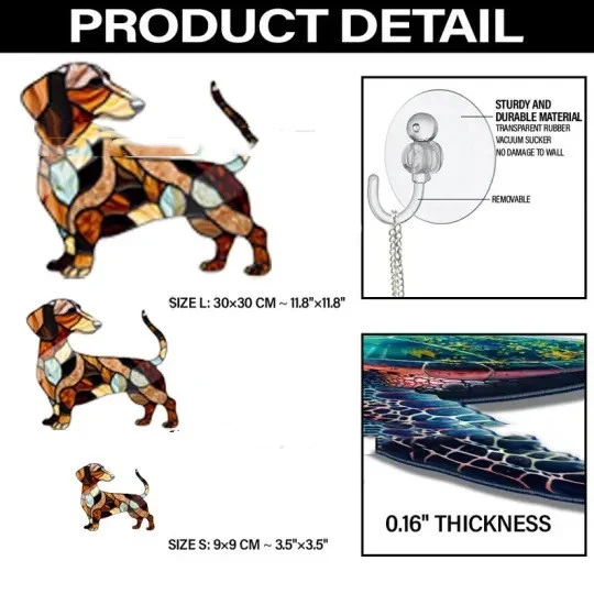 Title 4, Sausage Dog Window Decorative Band Lanyard, kee...