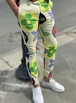 Calças de terno casuais com estampa de padrão de outono, moda para mulheres, confortáveis e perfeitas para uso diário. — foto 3