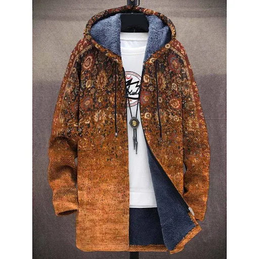 Title 12, Jaqueta cardigan masculina com capuz e zíper Ca...