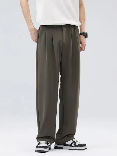 Title 6, Idle Style Loose All-match Small Suit Pants are...