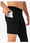 Pantaloni da fitness da uomo aderenti, gamba singola, con tasca, lunghi. Ideali per l'allenamento, offrono comfort e libertà di movimento. — foto 10