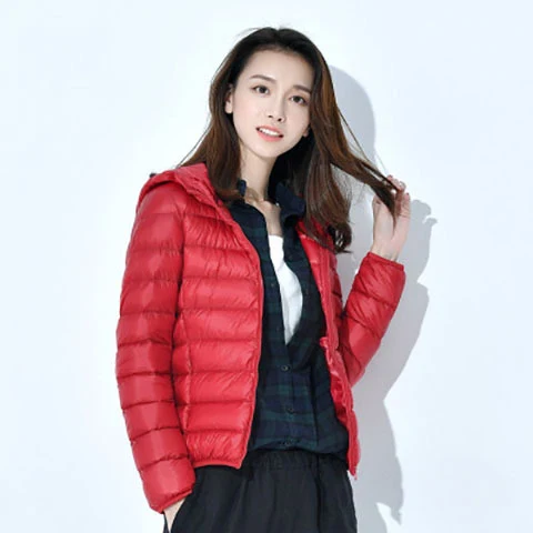 Title 7, Korean Style White Duck Down Jacket, Lightweigh...
