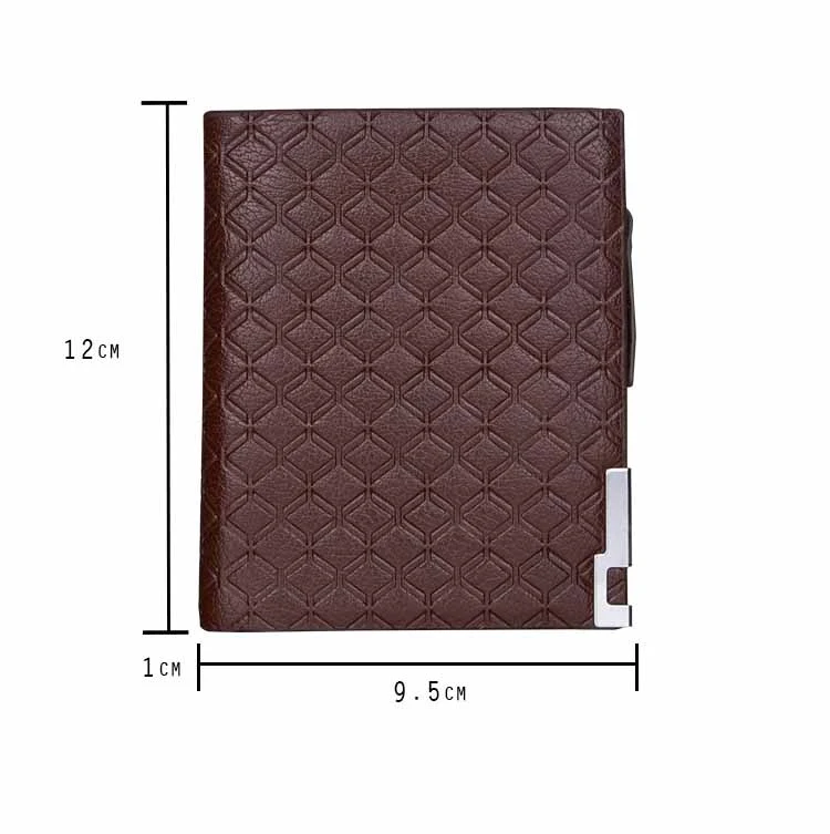 Men's Short Checked Horizontal Coin Purse Keep your coins secure and organized with this practical and stylish purse, pe — photo 2