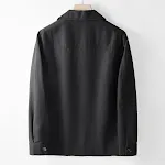 Slim Casual Thin Cotton Linen Suit Coat. Lightweight and breathable for a comfortable, stylish look. Perfect for warm we — photo 7