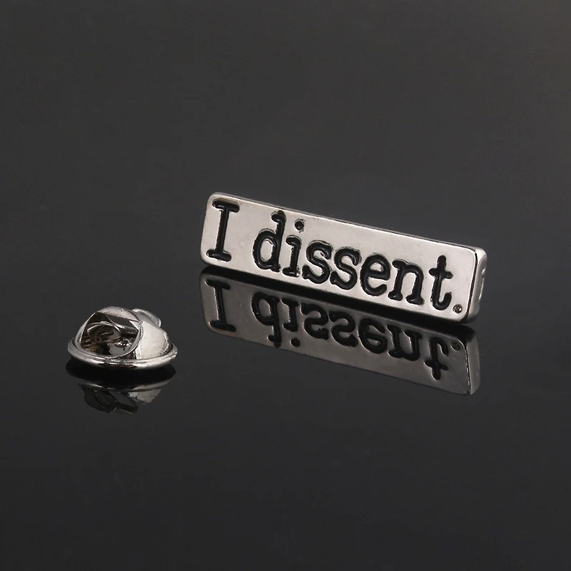 Nueva Broche Creativa de Joyería con la Letra "I Disagree" para expresar tu opinión y estilo único. — foto 1