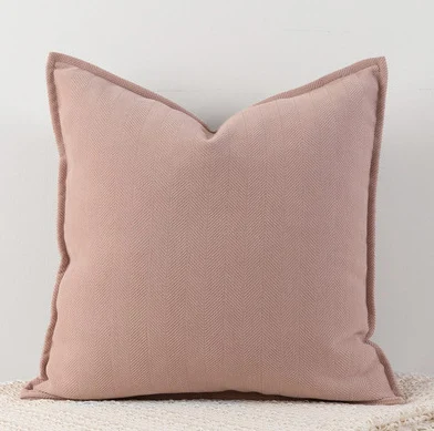 Fronha para almofada de sofá para sala de estar com padrão espinha de peixe em chenille, macia e elegante, ideal para seu lar — foto 16