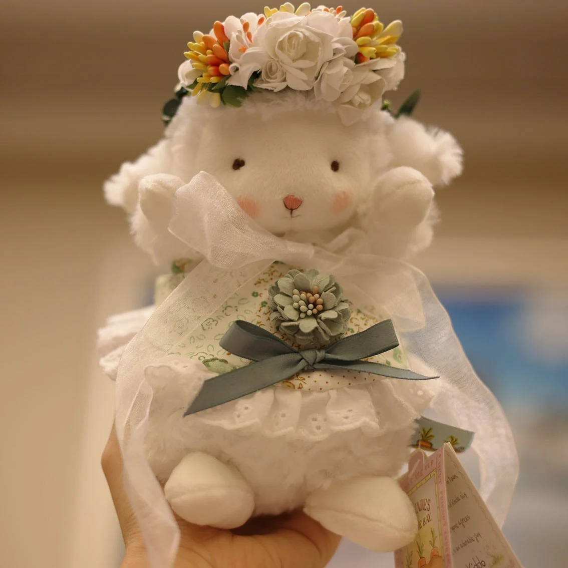MooYew Island Ovelha Bonita Menina Presente Dia dos Namorados Natal Pelúcia Fofinha Ideal para Abraçar Decoração e um Presente Inesquecível — foto 4
