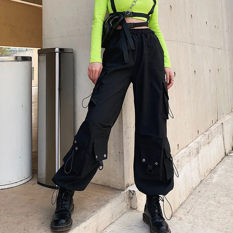 Women's Winter Hip-Hop Dance Overalls Loose and Thin High-Waisted Casual Pants for a comfortable, stylish, and free move — photo 5