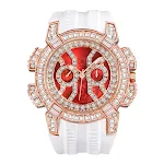 Rose gold with white band