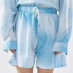 Men's Tie-dye Shirt and Shorts Suit, Summer Korean Trend, Gradient Striped Design, Neutral Wind Wear, Perfect for Casual — photo 6