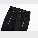 Calças femininas slim fit jeans com zíper e costura. Ajuste perfeito, valoriza a silhueta e oferece um visual moderno e confortável para o dia a dia. — foto 11