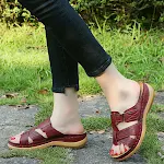 Large Size Wedge Sandals Hollow Cross Ladies Sandals – Comfortable and Stylish Footwear for Summer. Perfect for casual w — photo 2