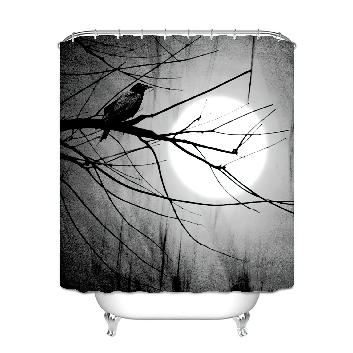 Title 23, Cortina de ducha Halloween Cross Border North i...