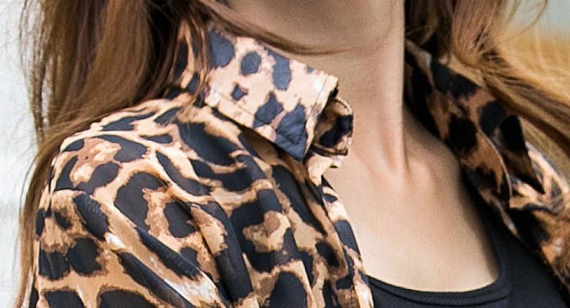 Title 4, Womens Thin Chiffon Leopard Print Sunscreen Ca...
