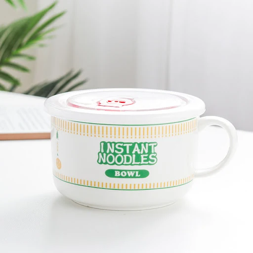Title 18, Japanese Creative Ceramic Instant Noodle Bowl W...