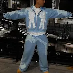 Cardigã com capuz Y2g estilo Hip Hop para homens, jaqueta moderna e com personalidade, perfeita para um visual urbano, confortável e estiloso — foto 13