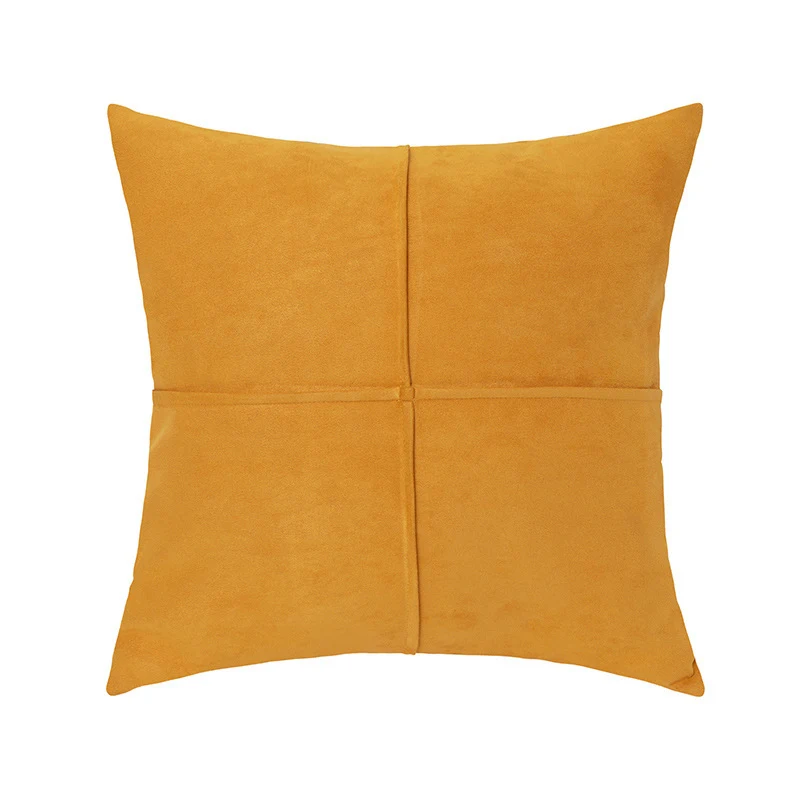 Capa de almofada de sofá em camurça estilo simples. Adicione conforto e elegância à sua casa. Decore seu espaço com suavidade e sofisticação. — foto 13